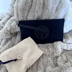 Tory Burch Midnight Blue Wristlet